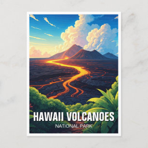 Hawaii Vulkaners nationalpark Travel Vykort