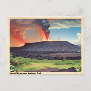 Hawaii Vulkaners nationalpark Vintage resor Vykort