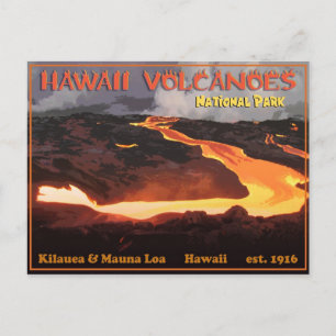 Hawaii Vulkaners nationalpark Vykort
