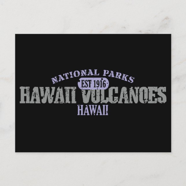 Hawaii Vulkaners nationalpark Vykort (Framsida)
