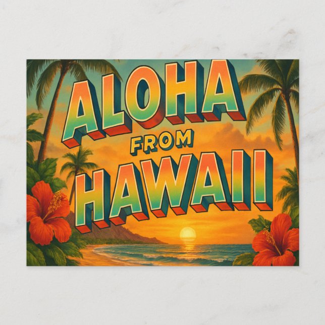 Hawaii vykort (Framsida)