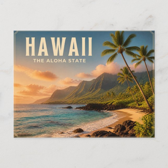 Hawaii vykort (Framsida)