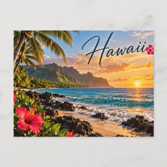 Hawaii  vykort (Framsida)