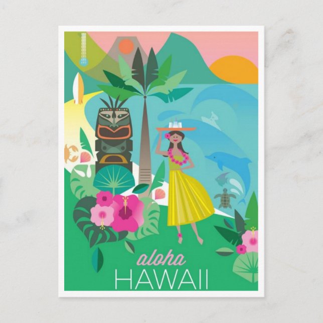 Hawaii vykort (Framsida)
