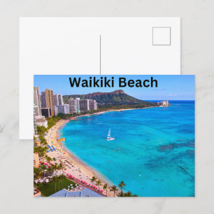 Hawaii Waikiki Beach Vykort