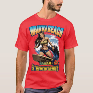 Hawaii waikiki surfing 80806 TShirt T Shirt