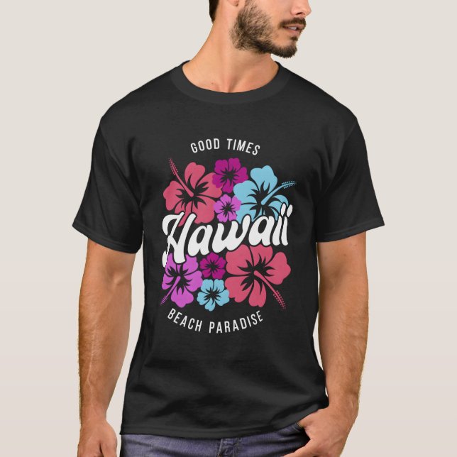 Hawaii Waikiki Surfing T Shirt (Framsida)