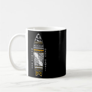 Hawaii Waimea Bay North Shore Oahu Surfing Kaffemugg