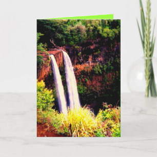 Hawaii Waterfalls och offerter Kort