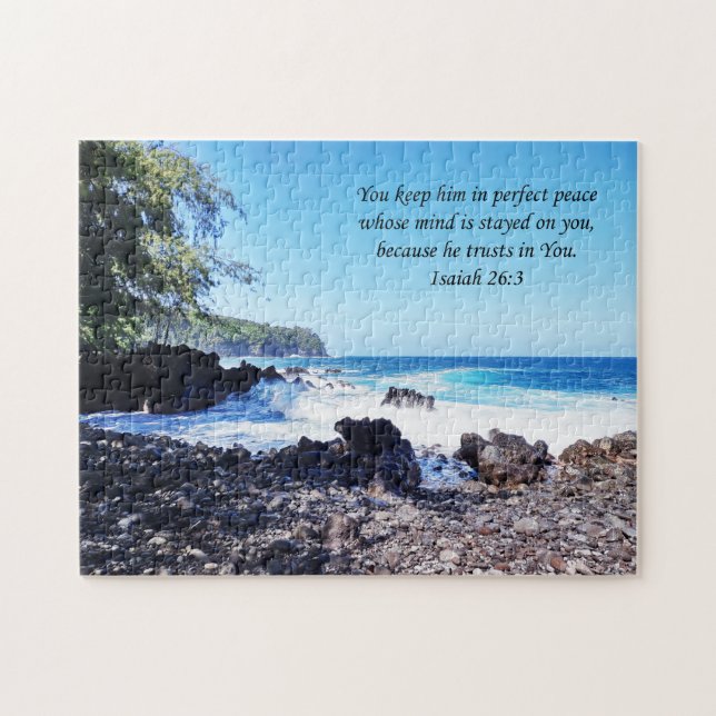 Hawai'i Windward Sida med skript Pussel (Horisontell)