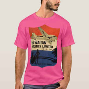 Hawaiian Airlines Vintage Märkre Usa T Shirt