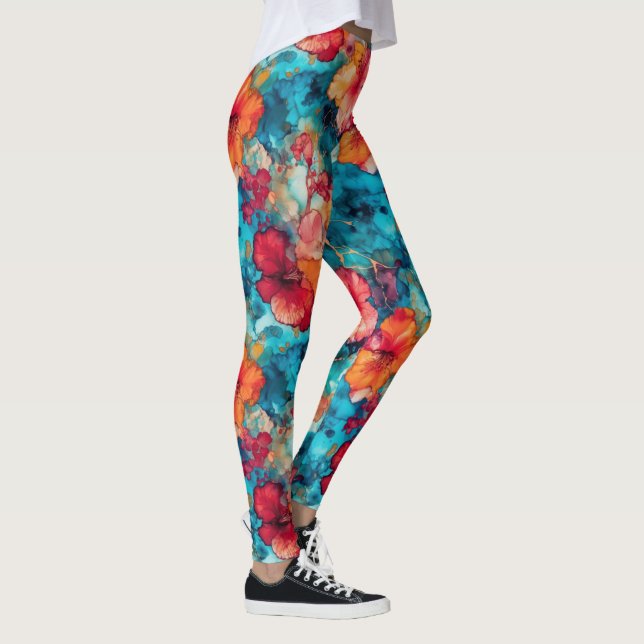Hawaiian Alcohol Bläck Leggings (Höger)