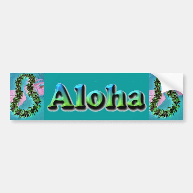 Hawaiian Aloha Lei humper-dekal Bildekal (Framsidan)