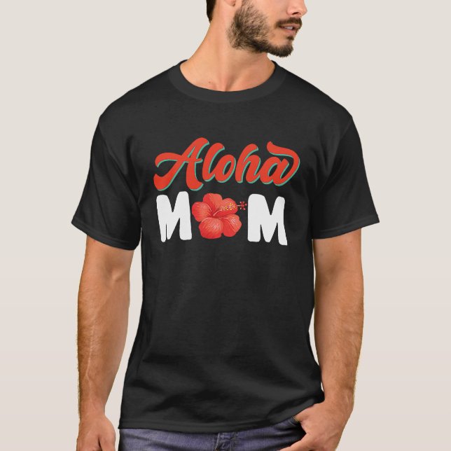 Hawaiian Aloha Mamma Hawaii Pineapple Tiki T Shirt (Framsida)