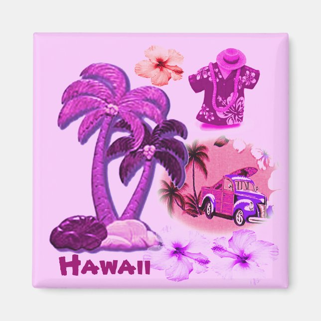 Hawaiian Aloha Stil Magnet (Framsidan)