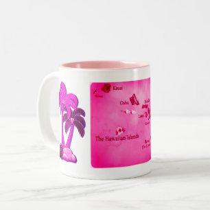 Hawaiian Aloha Stil Two-Tone Coffee Mugg