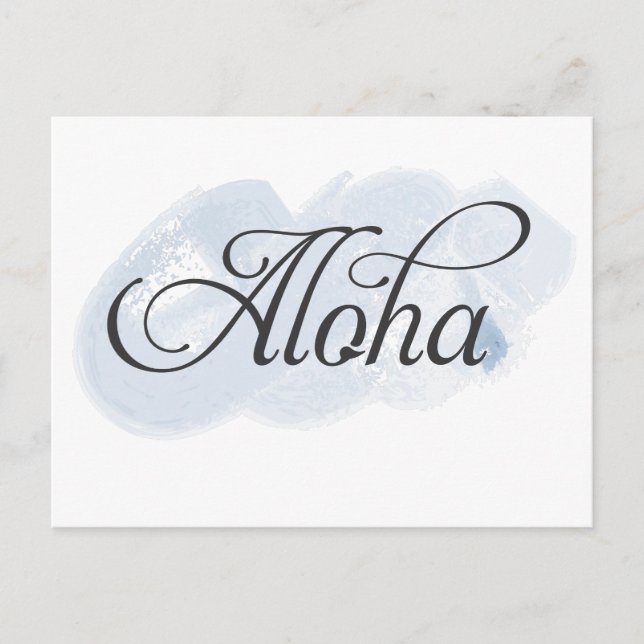 Hawaiian - Aloha Vykort (Framsida)