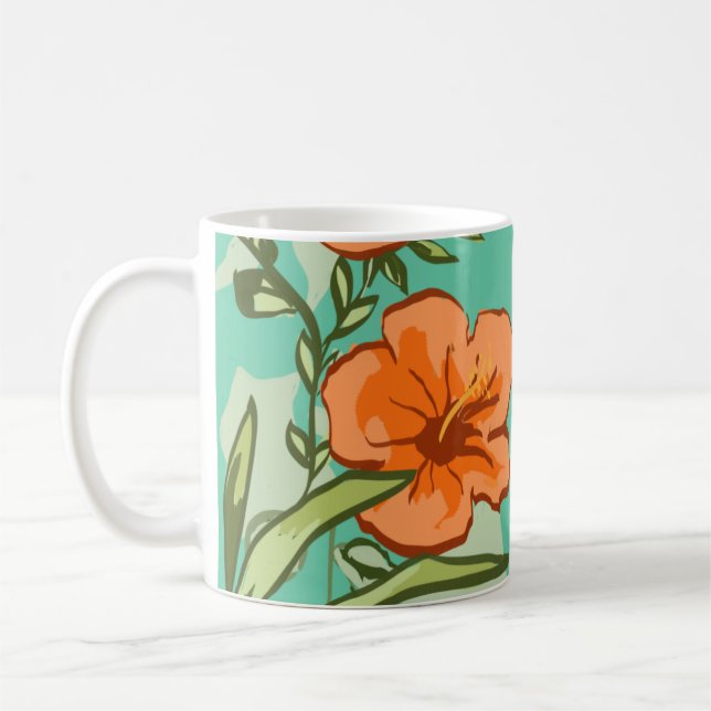 HAWAIIAN ART KAFFEMUGG (Vänster)