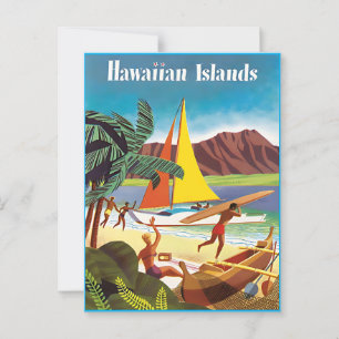 Hawaiian äventyr Post Card Vykort