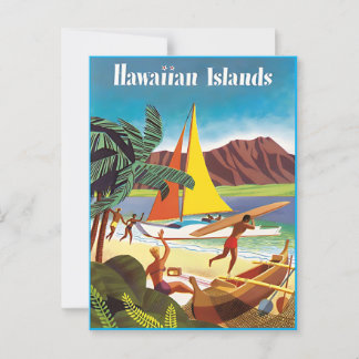 Hawaiian äventyr Post Card Vykort