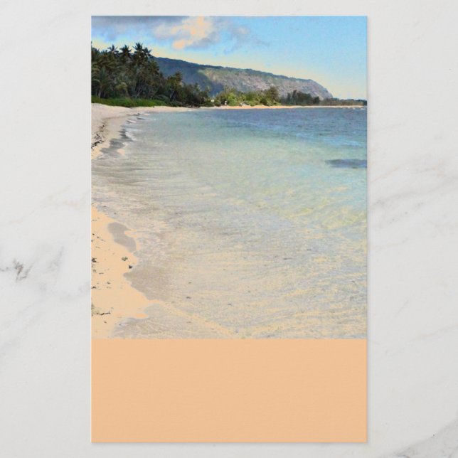 Hawaiian Beach Stationery Brevpapper (Framsida)