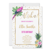 Hawaiian Birthday-inbjudan