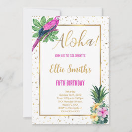 Hawaiian Birthday-inbjudan Inbjudningar