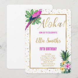 Hawaiian Birthday-inbjudan Inbjudningar