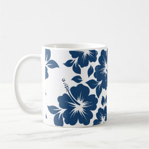 Hawaiian Blue Hibiscus Flowers Kaffemugg