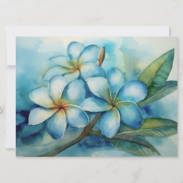 Hawaiian Blue Plumeria Kort