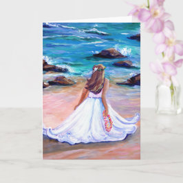 Hawaiian Bröllop Aloha Greeting Card Kort