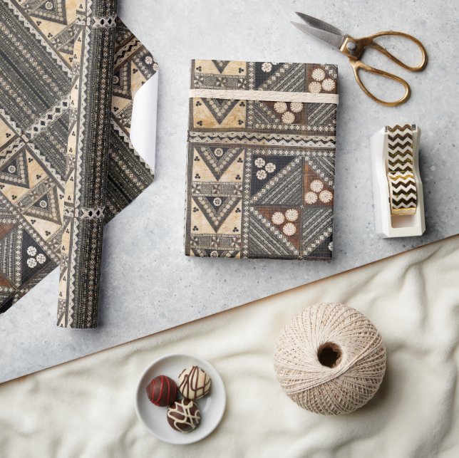 Hawaiian Bröllop Tapa Trasa Presentpapper (Hantverk)