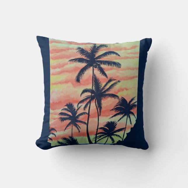 Hawaiian Coconut Handflatan Kudde (Framsida)