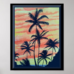 Hawaiian Coconut Handflatan Poster