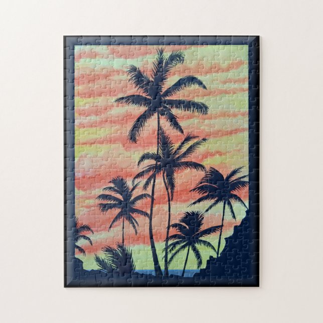 Hawaiian Coconut Handflatan Pussel (Vertikal)