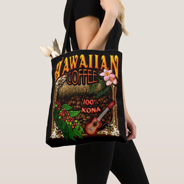 Hawaiian Coffee Tygkasse (Närbild)