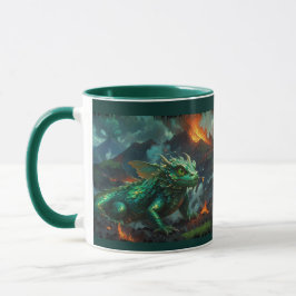 Hawaiian Dragon Warm Herself på Lava Mugg
