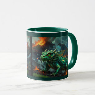 Hawaiian Dragon Warm Herself på Lava Mugg