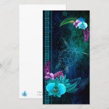 Hawaiian Dreams Tall Note Card