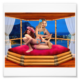HAWAIIAN FANTASY WRESTLING FOTOTRYCK
