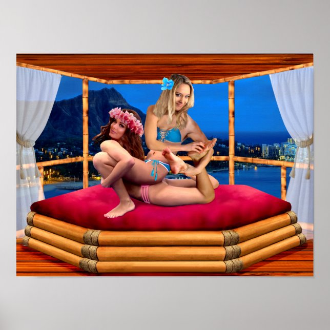 HAWAIIAN FANTASY WRESTLING POSTER (Framsidan)