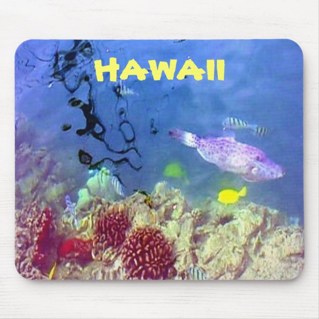 Hawaiian Fish Mousepad Musmatta (Framsidan)