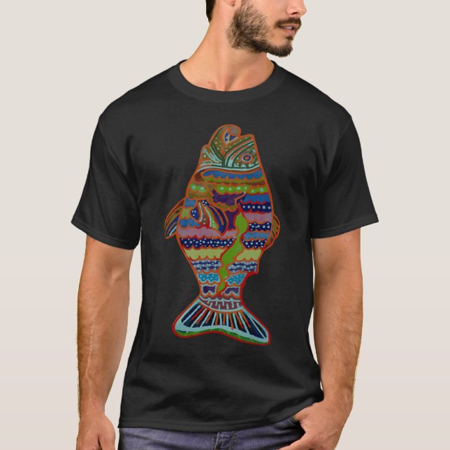 Hawaiian Fish T Shirt (Framsida)