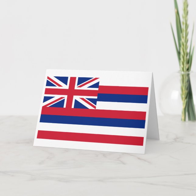 Hawaiian Flag, Flag of Hawaii Kort (Framsida)