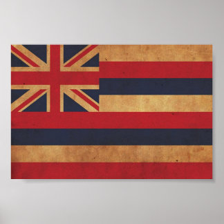 Hawaiian Flagga Poster