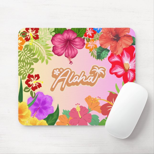 Hawaiian Floral Desk Accessory Musmatta (Med mus)