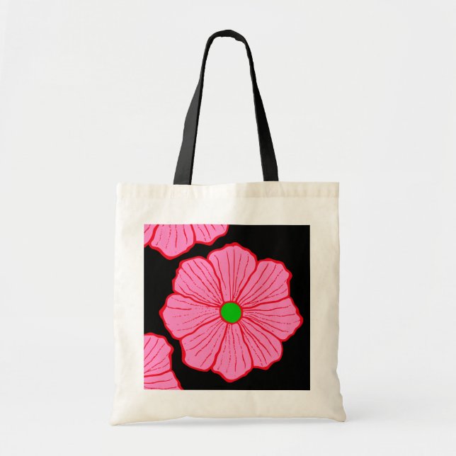Hawaiian Flower Bag Tygkasse (Framsidan)