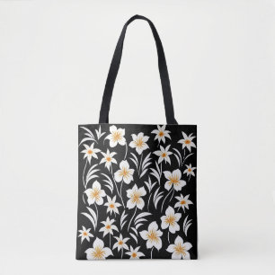 Hawaiian Flowers Geometric - Tote Bag Tygkasse