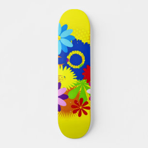 Hawaiian Flowers Penny Anpassningsbar Pro Long Boa Skateboard Bräda 19,5 Cm