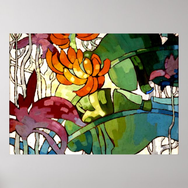 Hawaiian Flowers Poster (Framsidan)